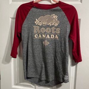 Roots 3/4 sleeve top